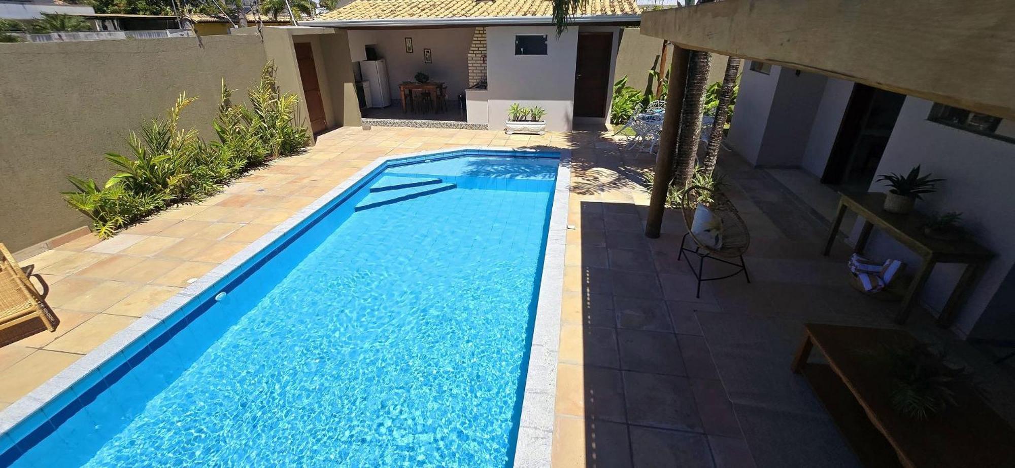 Casa Aconchegante Com Piscina Em Taperapuan Casa de férias